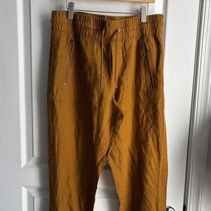 Athleta Linen Drawstring Pants size 6